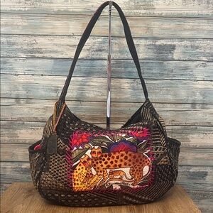 Laurel Burch Leopards of Shambala Project Tote